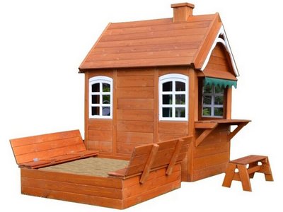 Детский деревянный домик для дачи Канзас 3