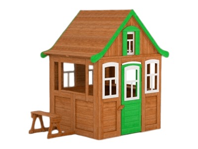 Деревянный домик для детей Лучик Зеленый