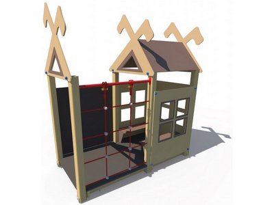 Детский игровой домик по ГОСТу Лесной домик ДИФ 01100