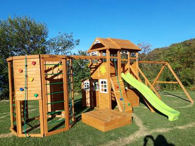 Детская деревянная площадка Клубный домик 2 с WorkOut Luxe