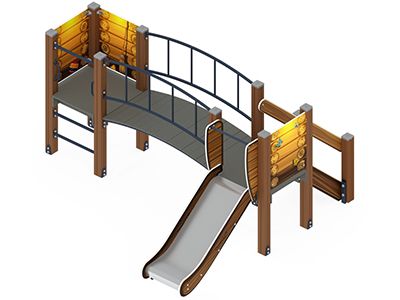 Игровой комплекс для детского сада Малыш Эко 3