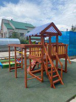 Детская игровая площадка Савушка Baby Play-15 с деревянными лесенками
