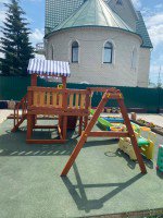 Детская игровая площадка Савушка Baby Play-15 с натяжной крышей