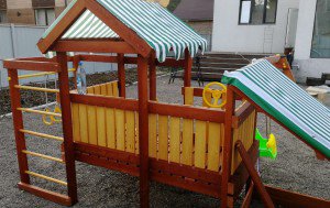 Детская игровая площадка Савушка Baby Play-12 балкон с игровыми элементами
