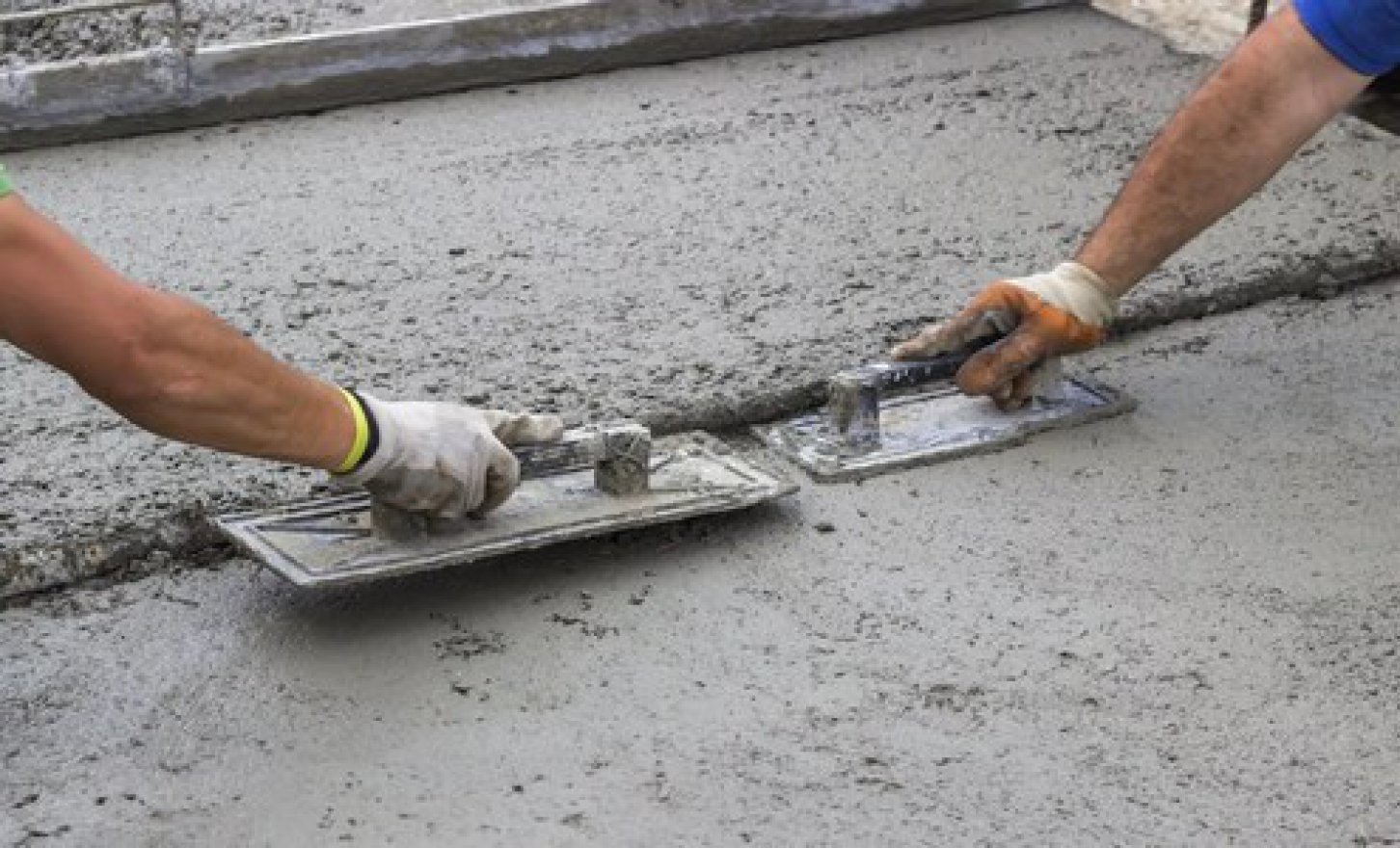 Подготовка твёрдого бетонного основания